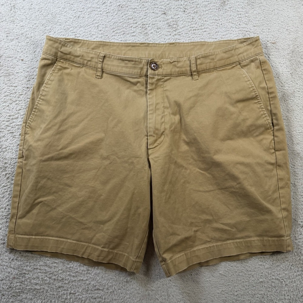Bear Bottom Shorts Mens 38 Khaki Tan Chino Cotton Stretch 8" Casual